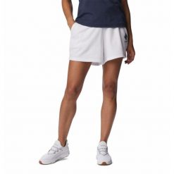 Krótkie Spodenki Turystyczne Damskie Columbia Logo III French Terry Short. Białe szorty sportowe damskie Columbia, s, bez wzorów, sportowe, trekkingowe. Za 119.99 zł.