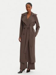 Bardot Trencz Kira Trench Coat 57053JB3 Brązowy Regular Fit. Brązowe płaszcze damskie Bardot, bez wzorów, z syntetyku, bez kaptura. Za 639.99 zł.