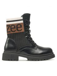 DeeZee Trapery CS5819-22 Czarny. Czarne buty zimowe dziewczęce DeeZee, bez wzorów, ze skóry, bez zapięcia. Za 159.99 zł.