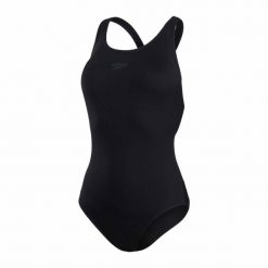 Damski kostium kąpielowy 1-częściowy Speedo Eco Endurance+ Power. Czarne kostiumy jednoczęściowe damskie Speedo, l, bez wzorów, z materiału, eleganckie, na fitness i siłownię. Za 269.99 zł.