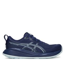 Buty do biegania Asics. Niebieskie buty sportowe męskie Asics, bez zapięcia, do biegania. Za 489.99 zł.