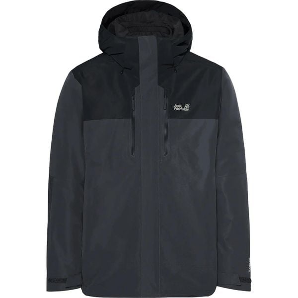 Kurtka 3w1 męska Jack Wolfskin Jasper Pro 3IN1. Czarne kurtki męskie Jack Wolfskin, l, bez wzorów, z materiału, bez kaptura. Za 1,571.70 zł.