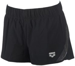 Spodenki szorty sportowe do biegania damskie Arena Run Short. Czarne szorty sportowe damskie Arena, s, bez wzorów, z materiału, klasyczne, do biegania. Za 101.98 zł.
