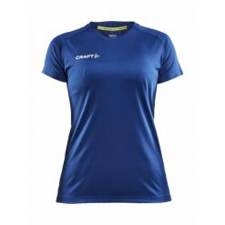 Koszulka treningowa damska Craft Evolve. Niebieskie koszulki sportowe damskie Craft, l, bez wzorów, z materiału, bez kołnierzyka, bez ramiączek, do biegania. Za 176.00 zł.