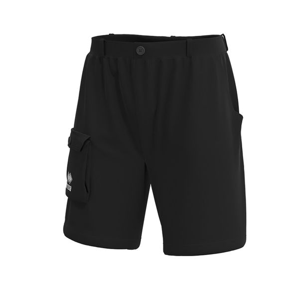 Spodenki bermudy Errea Luca. Czarne szorty dla chłopców ERREA, bez wzorów, z bawełny. Za 124.99 zł.