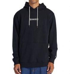 Bluza z kapturem dla Mężczyzn BASELINE Czarny. Czarne bluzy męskie DC Shoes, m, bez wzorów, z bawełny, z kapturem. Za 332.40 zł.