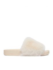 DeeZee Klapki TY013 Biały. Białe klapki damskie DeeZee, bez wzorów, z materiału, bez obcasa. Za 79.99 zł.