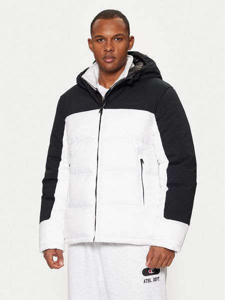 Champion Kurtka zimowa 220345 Biały Regular Fit. Białe kurtki męskie Champion, na zimę, m, bez wzorów, z syntetyku, bez kaptura. Za 479.99 zł.