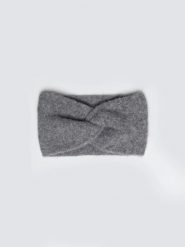 Opaska damska z ozdobnym splotem szara Nefreti 902. Szare szaliki i chusty damskie Big Star, na zimę, bez wzorów, z dzianiny, eleganckie. Za 59.99 zł.