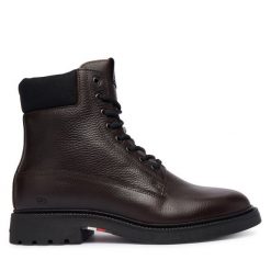Kozaki Tommy Hilfiger. Brązowe kozaki męskie Tommy Hilfiger. Za 679.99 zł.