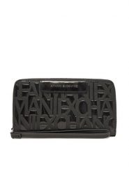 Armani Exchange Portfel XW001606 AF17290 UC001 Czarny. Czarne portfele damskie Armani Exchange, bez wzorów, ze skóry. Za 379.99 zł.
