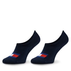 Stopki Tommy Hilfiger. Niebieskie skarpety damskie Tommy Hilfiger, bez wzorów. Za 49.99 zł.
