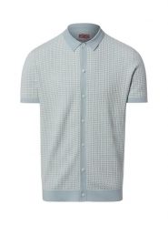 Finshley & Harding London koszulka polo z dzianiny Mężczyźni Bawełna niebieski|biały, S. Białe koszulki polo męskie Finshley & Harding London, m, bez wzorów, z bawełny, klasyczne, bez ramiączek. Za 179.95 zł.