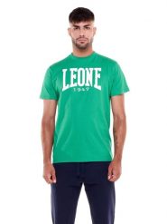 Leone 1947 Apparel Męska koszulka z krótkim rękawem. Białe koszulki sportowe męskie LEONE 1947 APPAREL, l, bez wzorów, z jersey, bez kołnierzyka, bez ramiączek, na fitness i siłownię. Za 84.16 zł.