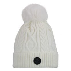 Czapka Peak Mountain Montchat. Białe czapki i kapelusze damskie Peak Mountain, na zimę, bez wzorów, sportowe. Za 66.45 zł.