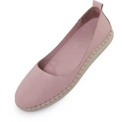 Damskie baleriny skórzane NELL Skin fiolet 38. Fioletowe baleriny damskie ENELL, bez wzorów, klasyczne, bez obcasa. Za 358.99 zł.