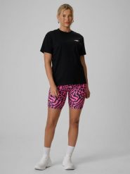 4F Legginsy kolarki dzianinowe damskie - różowe XS. Czerwone legginsy damskie 4f, s, bez wzorów, z dzianiny. Za 79.99 zł.