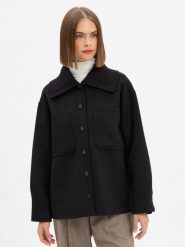 Opus Damska kurtka pudełkowa z zawartością wełny - Josia Kobiety czarny jednolity, 36. Czarne kurtki damskie Opus, bez wzorów, z wełny, bez kaptura. Za 699.95 zł.