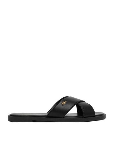 MEXX Klapki CEO-HY6699-1 Czarny. Czarne klapki damskie Mexx, bez wzorów, ze skóry, bez obcasa. Za 129.99 zł.
