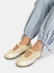 Reebok Baleriny CEOSS-ULTRA LO MARY JANE 100271637 Żółty jasny. Żółte baleriny damskie Reebok, bez wzorów, z materiału, bez obcasa. Za 299.99 zł.