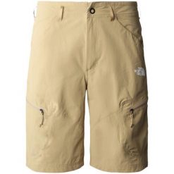Spodenki turystyczne męskie The North Face M Exploration Short. Brązowe krótkie spodenki sportowe męskie The North Face, m, bez wzorów, trekkingowe. Za 297.00 zł.