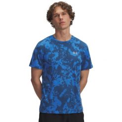 Koszulka Under Armour Launch Printed. Czarne koszulki sportowe męskie Under Armour, m, bez wzorów, z materiału, bez kołnierzyka, bez ramiączek, na fitness i siłownię. Za 183.15 zł.