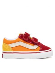 Vans Tenisówki Old Skool V Retro VN000CTG4481 Pomarańczowy. Brązowe buty sportowe chłopięce Vans, bez wzorów, z materiału, bez zapięcia, tenisowe. Za 149.99 zł.