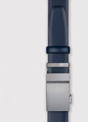 PAKO LORENTE – Granatowy skórzany pasek męski. Niebieskie paski damskie Pako Lorente, bez wzorów, ze skóry, eleganckie. Za 149.99 zł.