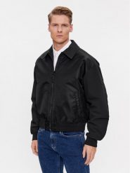 Calvin Klein Kurtka bomber Sateen K10K112370 Czarny Regular Fit. Czarne kurtki męskie Calvin Klein, l, bez wzorów, z syntetyku, bez kaptura. Za 809.99 zł.