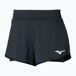 Spodenki damskie Mizuno Flex. Czarne szorty damskie Mizuno, m, bez wzorów, z elastanu, eleganckie. Za 149.99 zł.