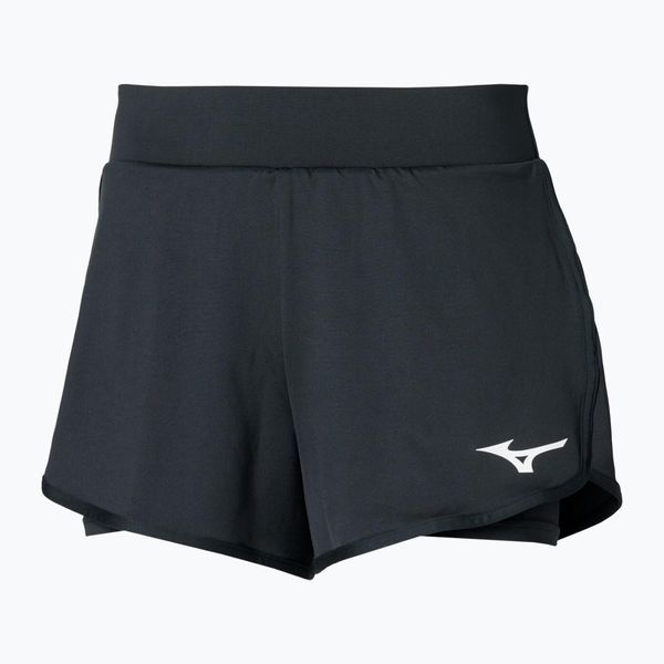 Spodenki damskie Mizuno Flex. Czarne szorty damskie Mizuno, m, bez wzorów, z elastanu, eleganckie. Za 169.99 zł.