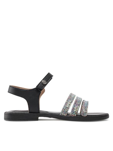 Nelli Blu Sandały CS1260-40 Czarny. Czarne sandały dziewczęce Nelli Blu, ze skóry, bez zapięcia. Za 99.99 zł.