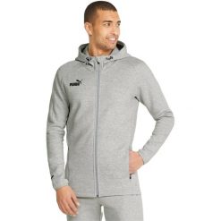 Bluza z kapturem Puma Teamfinal Casuals Hooded Jkt, Mężczyźni. Szare bluzy męskie Puma, m, bez wzorów, z bawełny, z kapturem. Za 249.00 zł.