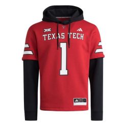 Bluza Texas Tech Home Hooded. Czarne bluzy męskie Adidas, m, bez wzorów, z kapturem. Za 529.00 zł.