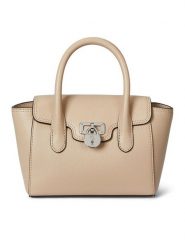 LAUREN RALPH LAUREN Torebka 431969349005 Beżowy. Brązowe torebki do ręki damskie Lauren Ralph Lauren, bez wzorów, ze skóry, bez dodatków. Za 909.99 zł.