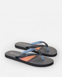 Japonki męskie Rip Curl Daybreaker Bloom Open Toe. Czarne klapki męskie Rip Curl, z materiału, sportowe. Za 88.99 zł.