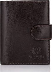 Paolo Peruzzi PAKOWNY PORTFEL MĘSKI SKÓRZANY RFID T-14-BR. Portfele męskie Paolo Peruzzi, bez wzorów. Za 92.16 zł.