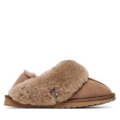 Kapcie EMU Australia. Brązowe kapcie damskie Emu Australia, bez wzorów. Za 529.99 zł.