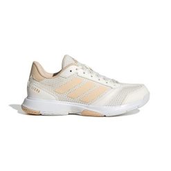 Damskie buty halowe adidas Ligra 8. Białe obuwie sportowe damskie Adidas, bez wzorów, do piłki ręcznej. Za 324.00 zł.