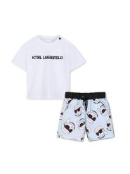 Karl Lagerfeld Kids Komplet t-shirt i spodenki Z31067 Kolorowy Regular Fit. Szorty dla chłopców Karl Lagerfeld Kids, bez wzorów, z syntetyku. Za 359.99 zł.