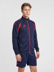 Kurtka z dresu Hummel Core 2.0. Czerwone kurtki damskie Hummel, xl, bez wzorów, z dresówki, bez kaptura. Za 193.00 zł.