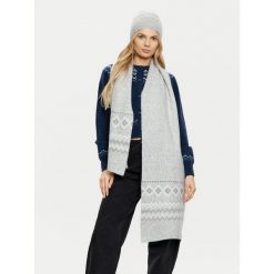 Komplet czapka i komin Guess. Szare szaliki i chusty damskie Guess, na zimę, z aplikacjami. Za 509.99 zł.
