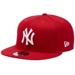 Czapka z daszkiem męska New York Yankees MLB 9FIFTY Cap. Czerwone czapki i kapelusze męskie New Era, bez wzorów, z bawełny, sportowe. W wyprzedaży za 255.35 zł.