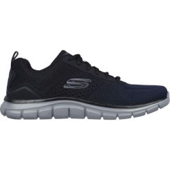 Buty Skechers Track Ripkent, Mężczyźni. Czarne buty sportowe męskie Skechers, z gumy, bez zapięcia, na fitness i siłownię. Za 275.00 zł.