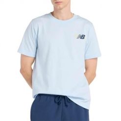 Koszulka sportowa męska New Balance MT6179UMAA1. Niebieskie koszulki sportowe męskie New Balance, m, bez wzorów, bez kołnierzyka, bez ramiączek. Za 162.00 zł.