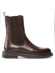 Lasocki Sztyblety WI16-12744-02 Brązowy. Brązowe botki damskie Lasocki, ze skóry, bez obcasa, na płaskiej podeszwie, bez zapięcia. Za 249.99 zł.