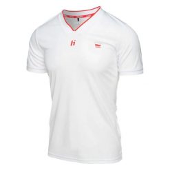 Koszulka Męska Polska. Białe koszulki sportowe męskie Huari, m, bez wzorów, bez kołnierzyka, bez ramiączek, trekkingowe. Za 74.99 zł.