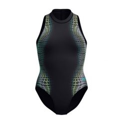 Damski kostium kąpielowy 1-częściowy Speedo Eco+ Placem Hydrasuit. Czarne kostiumy jednoczęściowe damskie Speedo, s, bez wzorów, z materiału, eleganckie, na fitness i siłownię. Za 209.99 zł.
