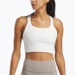 Koszulka Reebok Lux Tank. Białe koszulki sportowe damskie REEBOK FITNESS, bez wzorów, na fitness i siłownię. Za 209.99 zł.