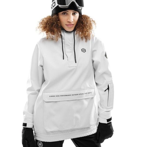 Damska kurtka snowboardowa Sporty zimowe SIROKO W3-W Antarctica. Białe kurtki damskie SIROKO, na zimę, xs, bez wzorów, z softshellu, bez kaptura. W wyprzedaży za 254.99 zł.